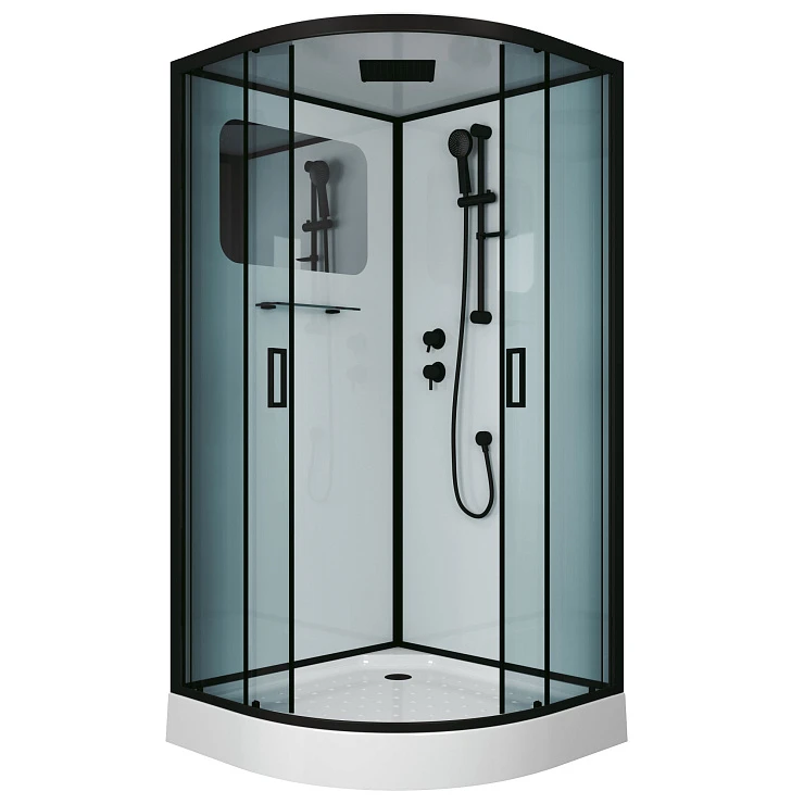 Душевая кабина Niagara Premium 90х90см NG-6901-01 профиль черный