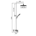 Душевая стойка Comforty FF074R-CMT черная матовая