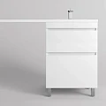 Тумба под раковину Style Line Даллас Леон 120 СС-00002438 белый глянец