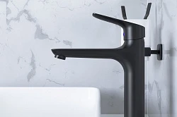 Смеситель для раковины Damixa Jupiter 770250300 черный матовый