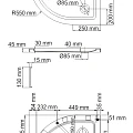 Душевой поддон Wasserkraft Isen 80x80см 26T00 белый