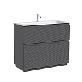 Тумба под раковину Sancos Folk Floor 100 FL100FGS напольная, Grey soft