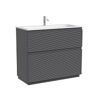 Тумба под раковину Sancos Folk Floor 100 FL100FGS напольная, Grey soft