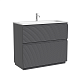 Тумба под раковину Sancos Folk Floor 100 FL100FGS напольная, Grey soft