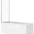 Шторка на ванну DIWO Анапа 70х140см MV-AN-70-CR профиль хром, стекло прозрачное
