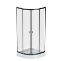 Душевой уголок AM.PM X-Joy 80x80см W88E-205-080BT профиль матовый черный, стекла прозрачные