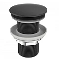 Донный клапан для раковины BelBagno UNO BB-SC-NERO черный матовый