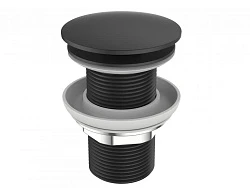 Донный клапан для раковины BelBagno UNO BB-SC-NERO черный матовый