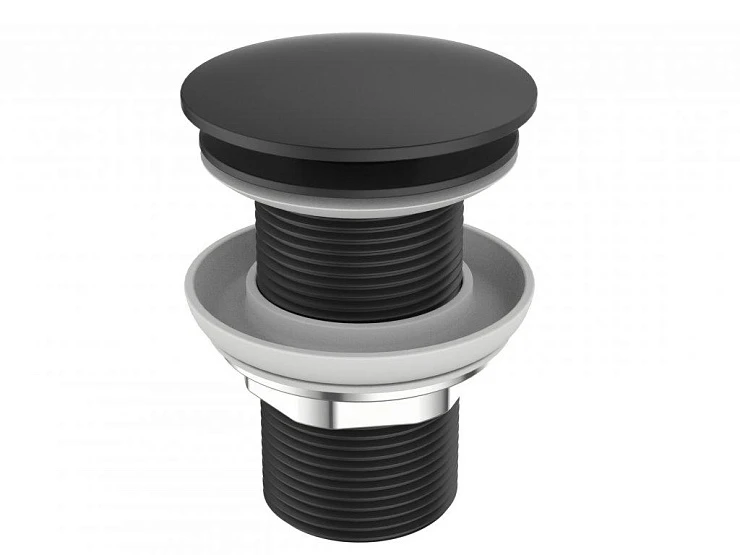 Донный клапан для раковины BelBagno UNO BB-SC-NERO черный матовый