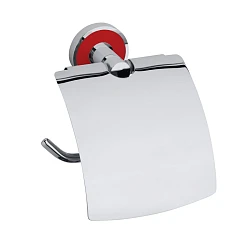 Держатель туалетной бумаги с крышкой Bemeta 104112018c красный